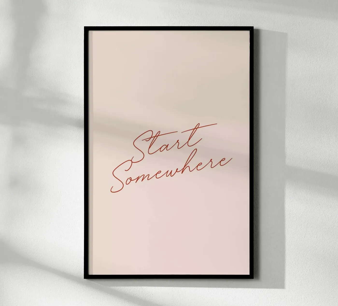Start Somewhere poster van daylight design studio