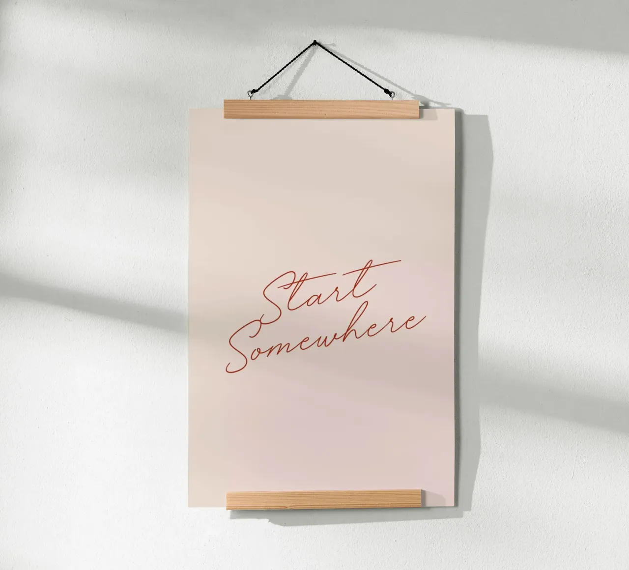 Start Somewhere poster da daylight design studio
