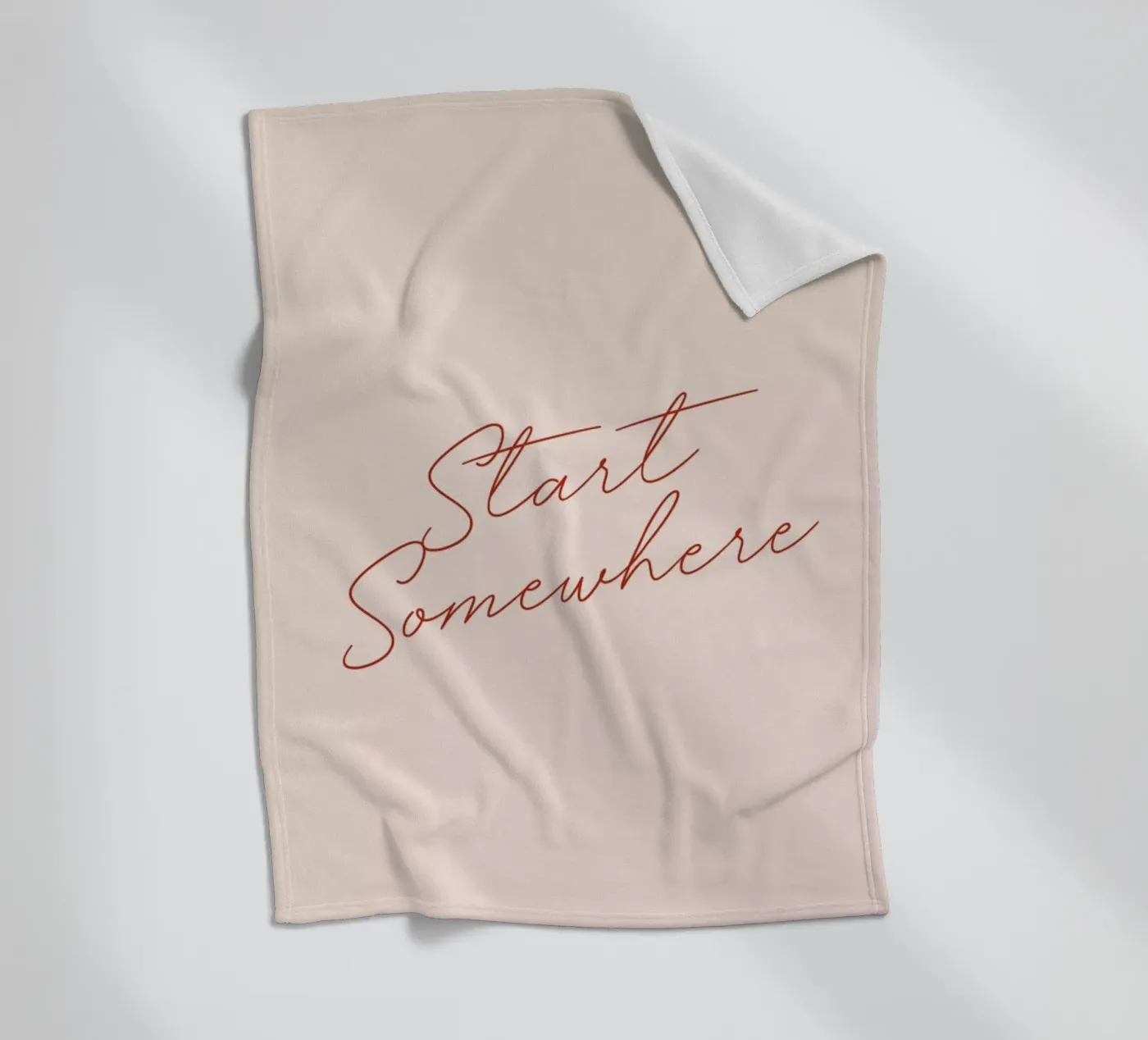 Start Somewhere fleecedeken van daylight design studio