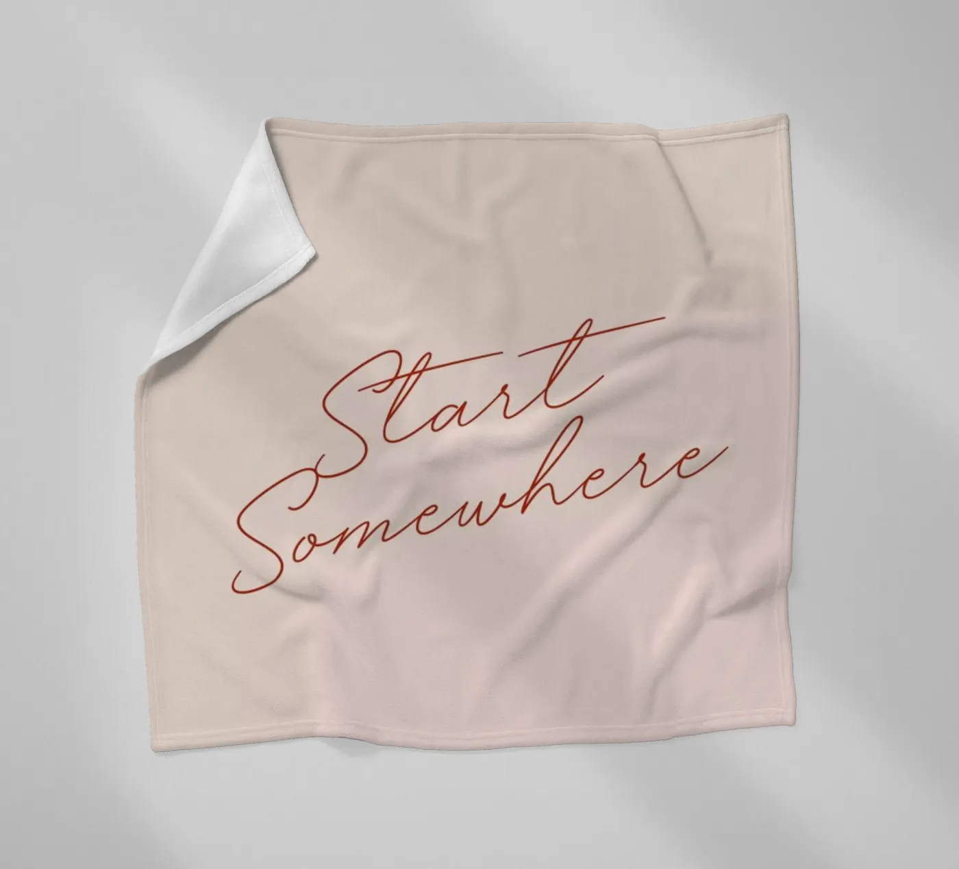 Start Somewhere fleecedeken van daylight design studio