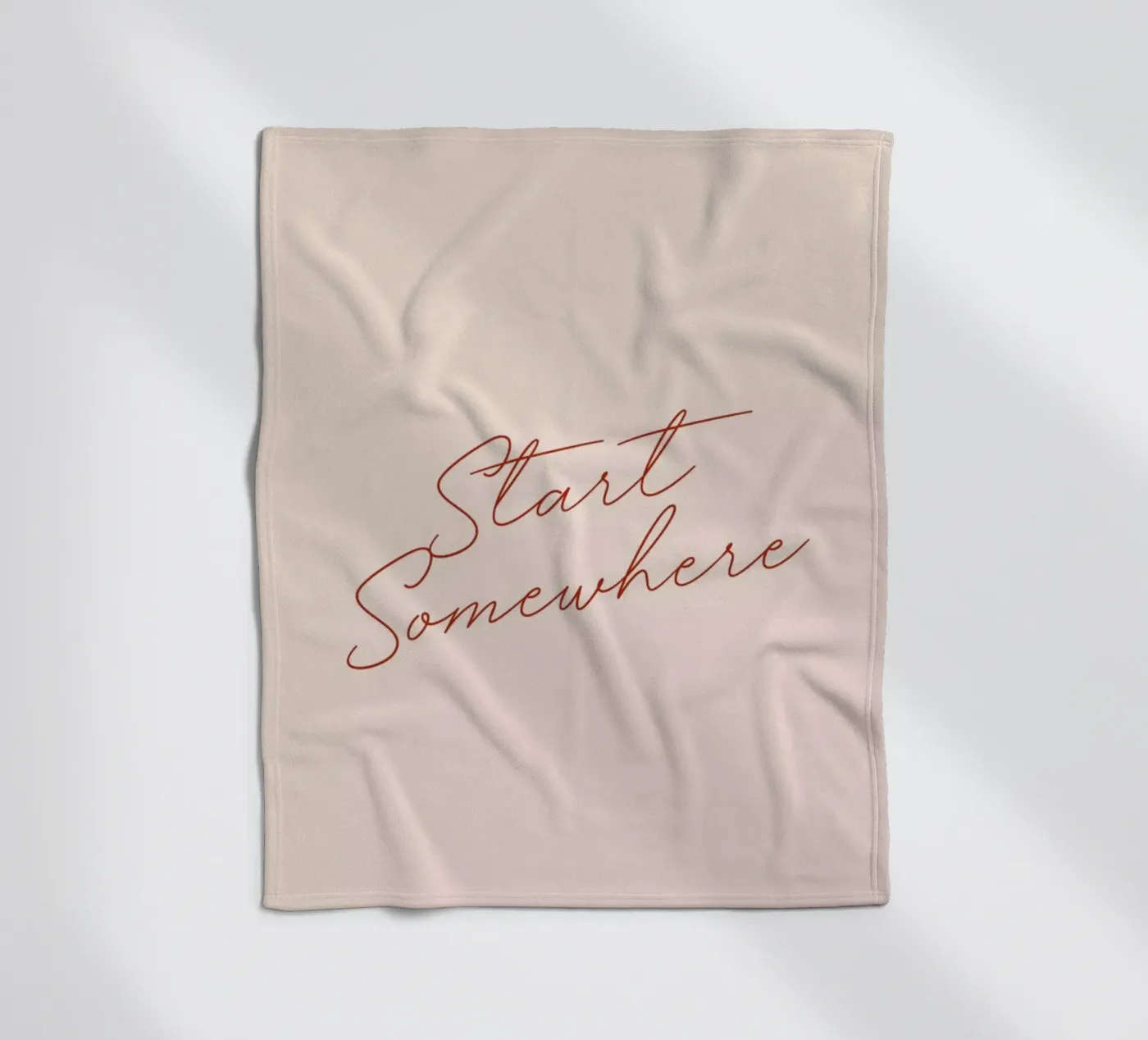 Start Somewhere fleecedeken van daylight design studio