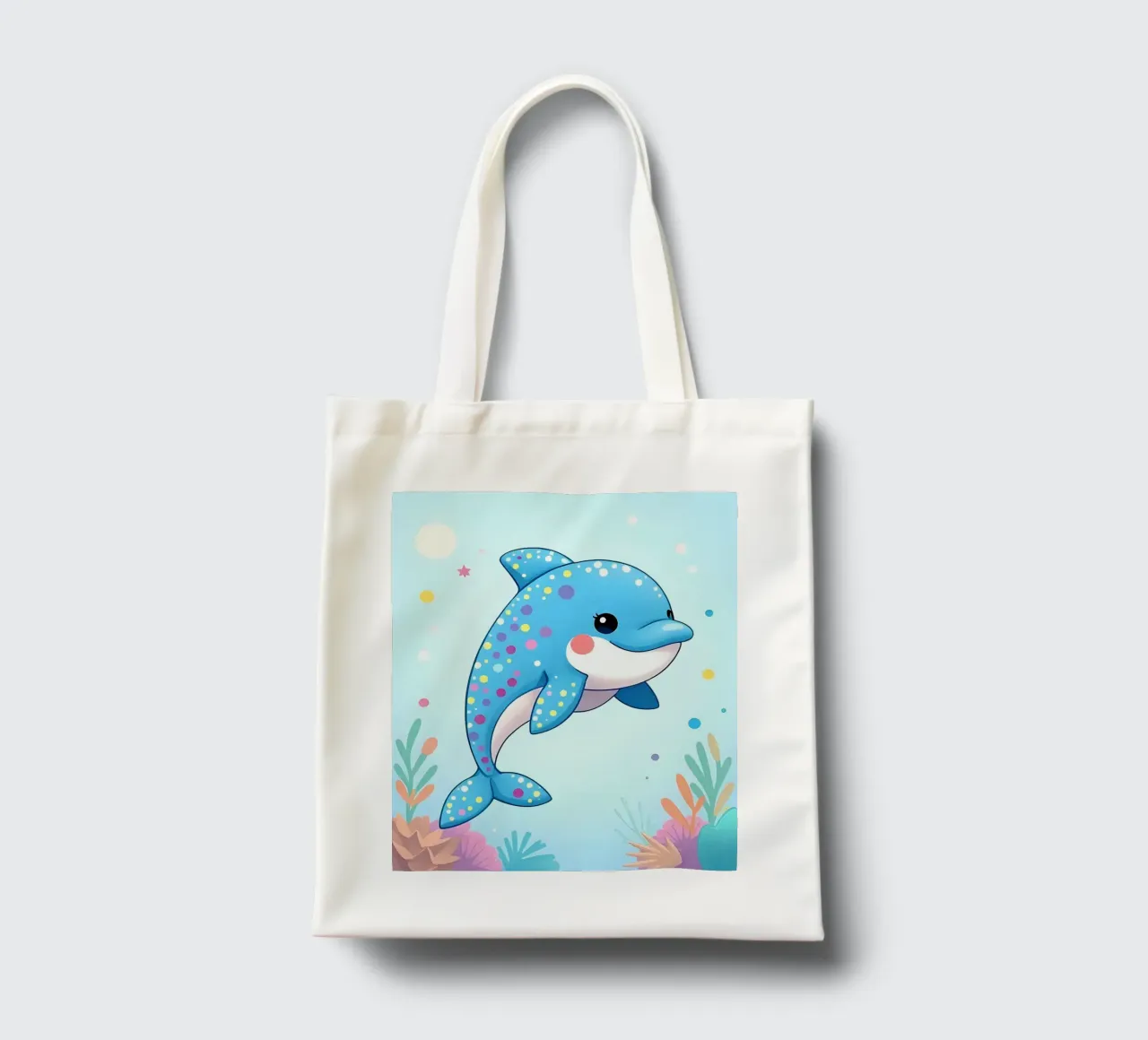 Delphin_3 borsa in juta da Tierisch bunt by LK