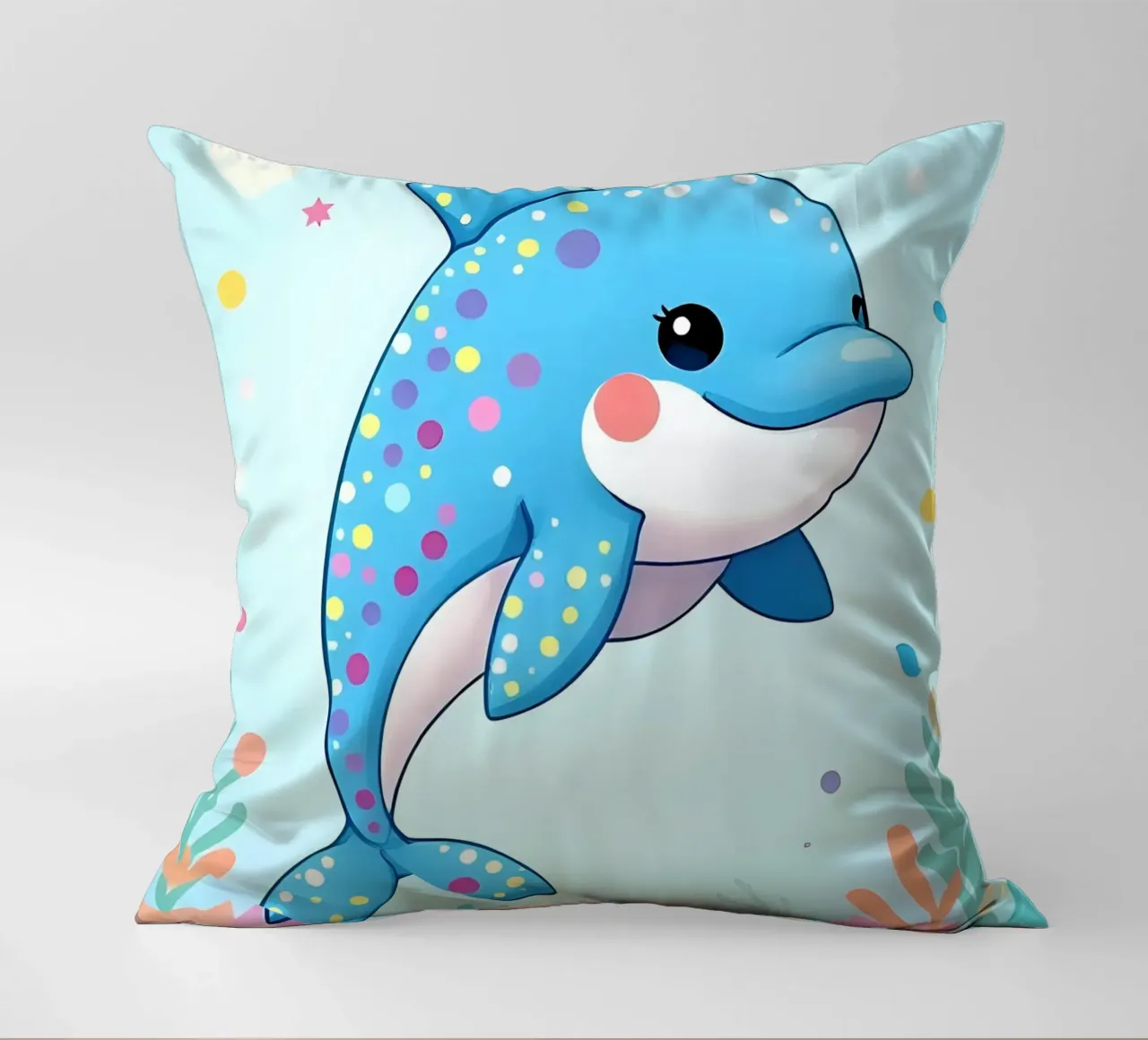 Delphin_3 cuscino da Tierisch bunt by LK