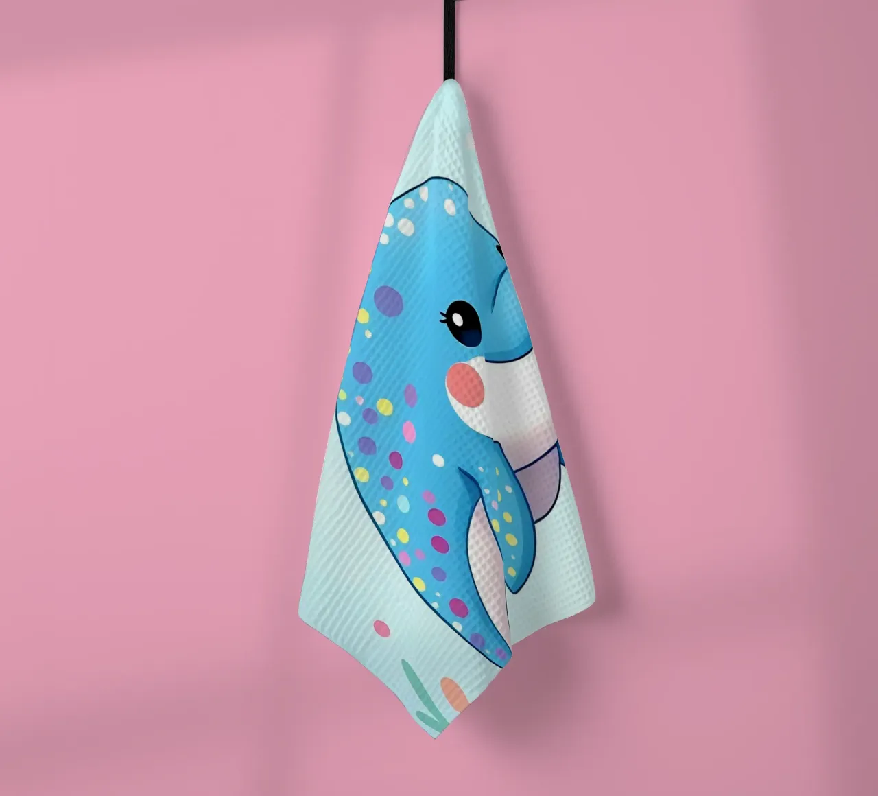 Delphin_3 canovaccio da cucina da Tierisch bunt by LK