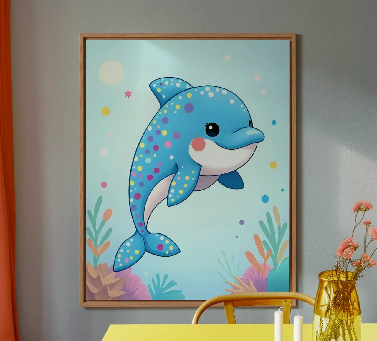 Delphin_3 alluminio dibond da Tierisch bunt by LK