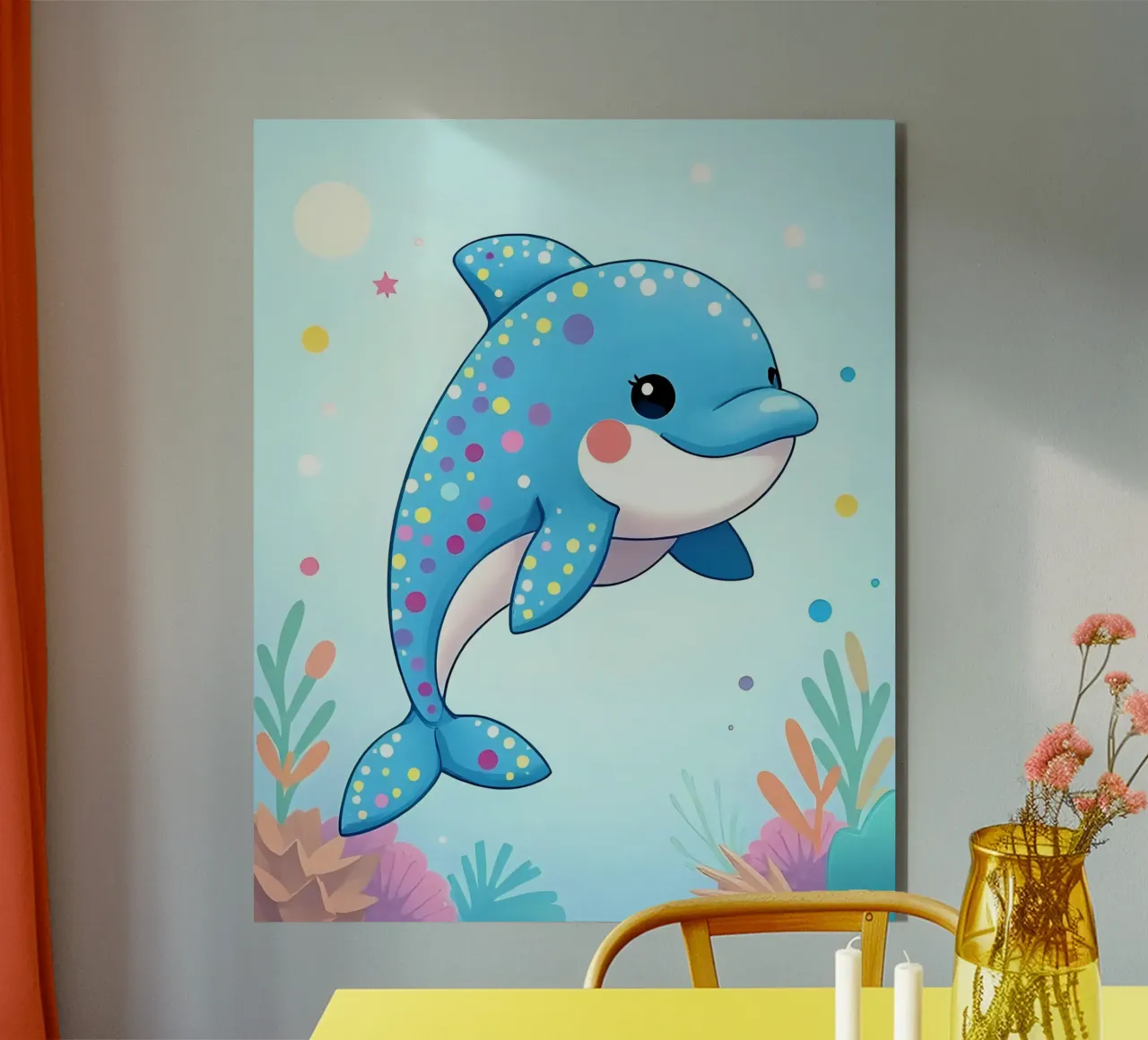 Delphin_3 alluminio dibond da Tierisch bunt by LK