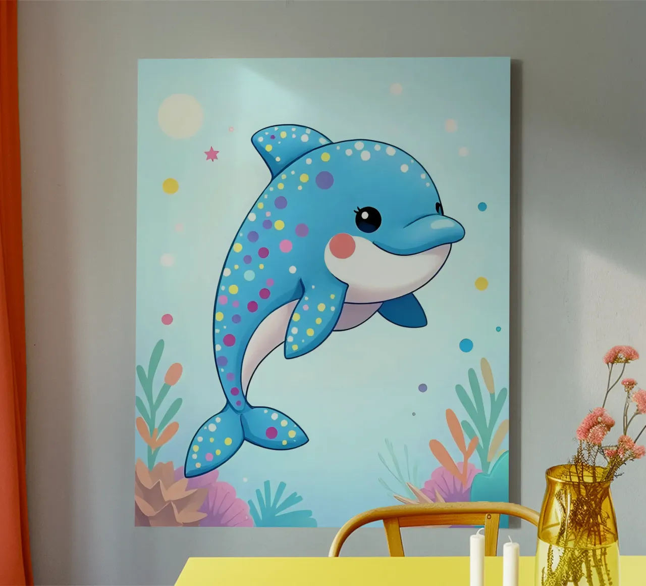 Delphin_3 tela da Tierisch bunt by LK
