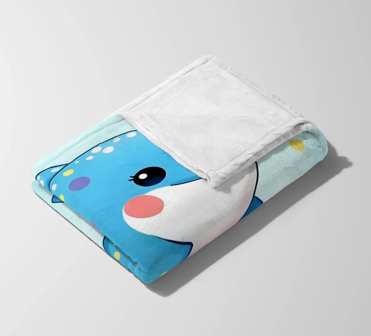 Delphin_3 coperta in pile da Tierisch bunt by LK