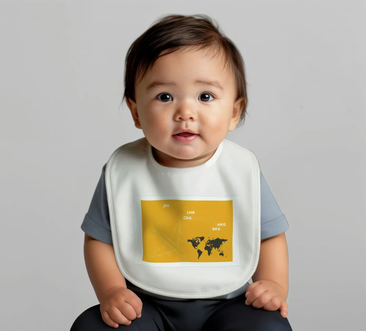 Landing baby bib by Marc Schulthess