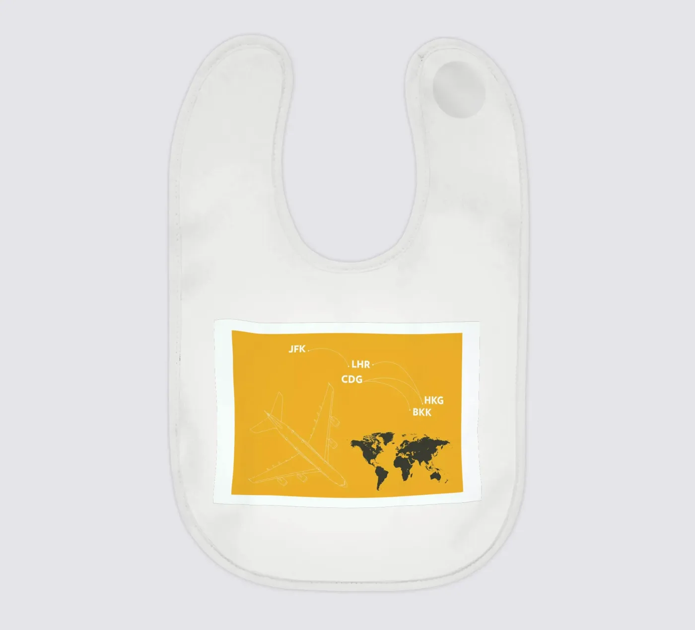 Landing baby bib by Marc Schulthess