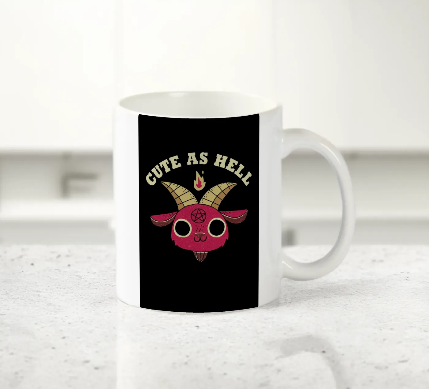 Cute As Hell ceramic mug by DinoMike
