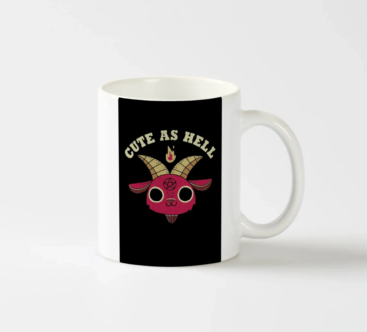 Cute As Hell ceramic mug by DinoMike
