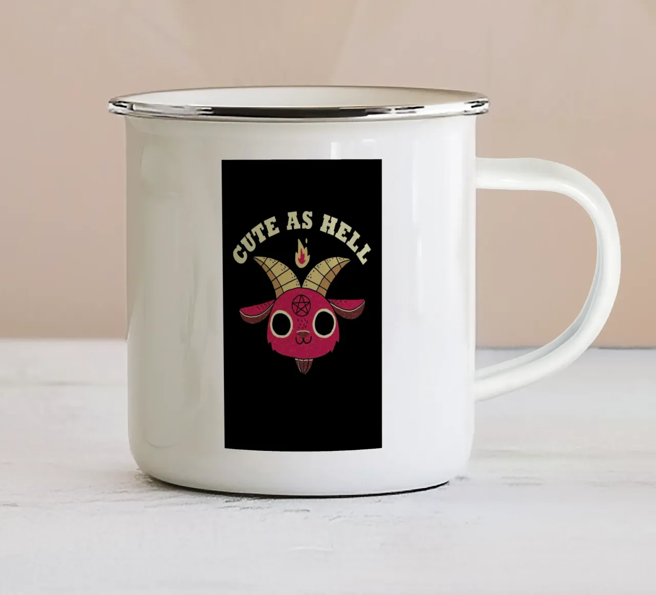 Cute As Hell tazza in smalto da DinoMike