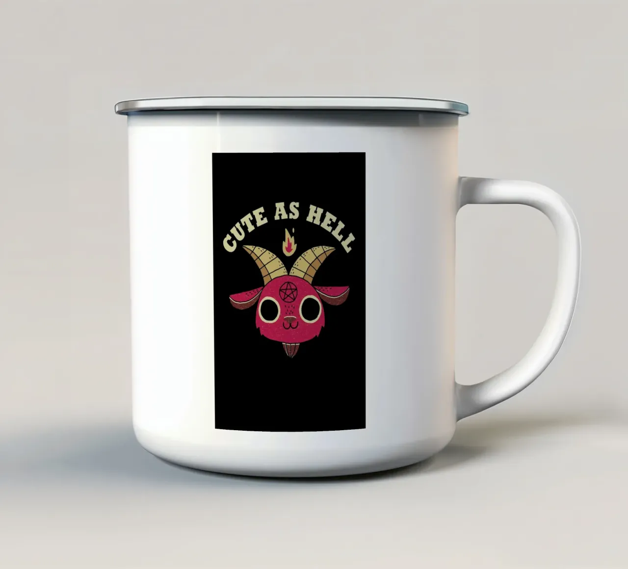 Cute As Hell tazza in smalto da DinoMike