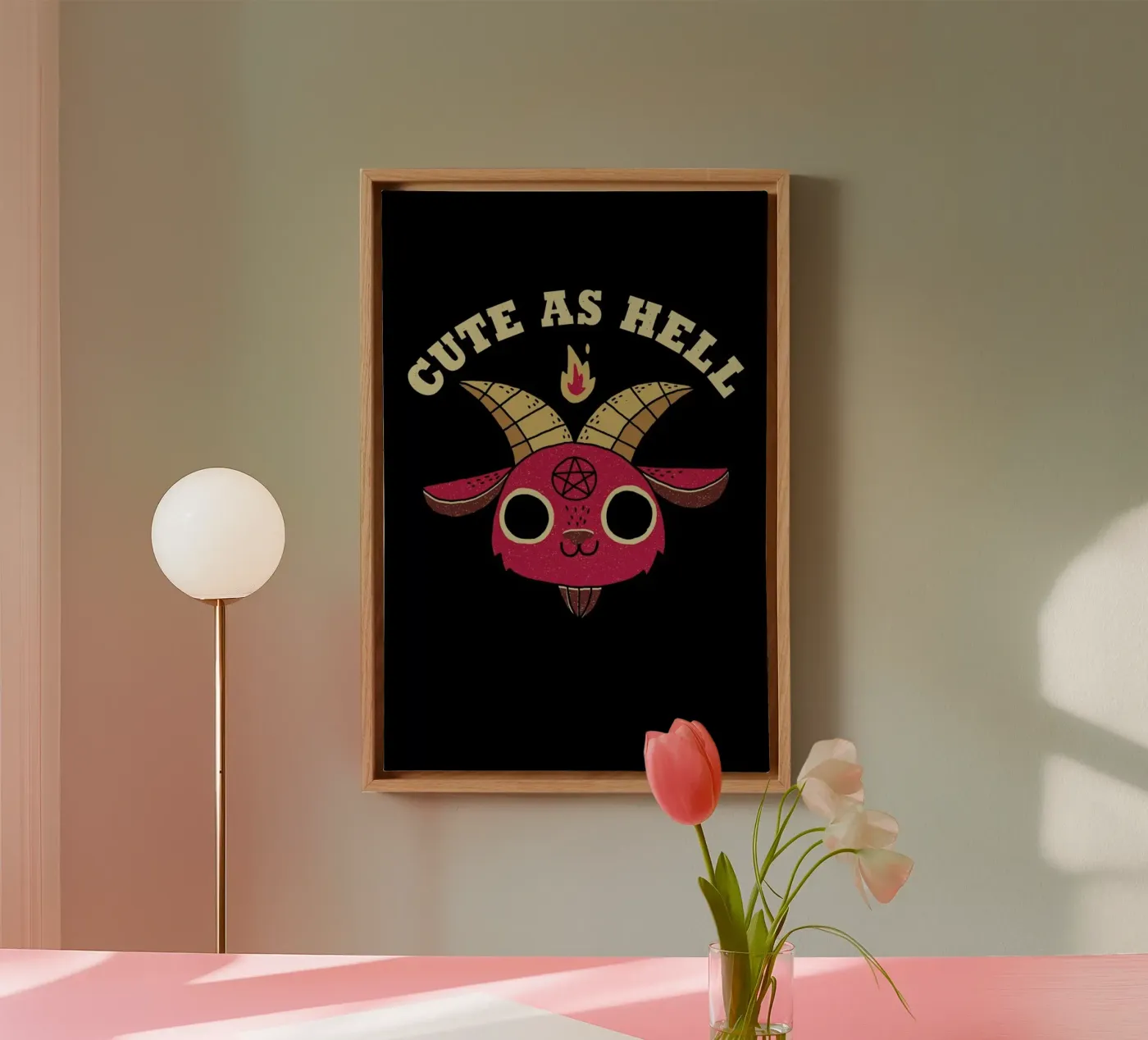 Cute As Hell canvas by DinoMike