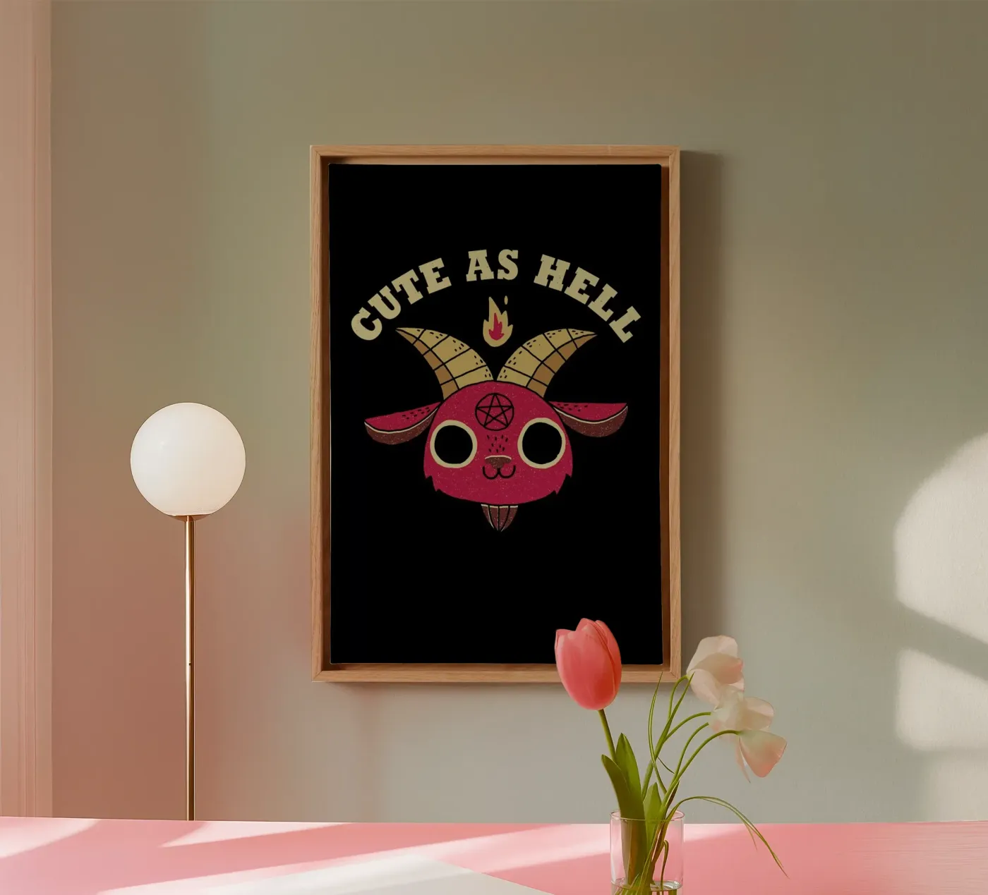 Cute As Hell canvas van DinoMike