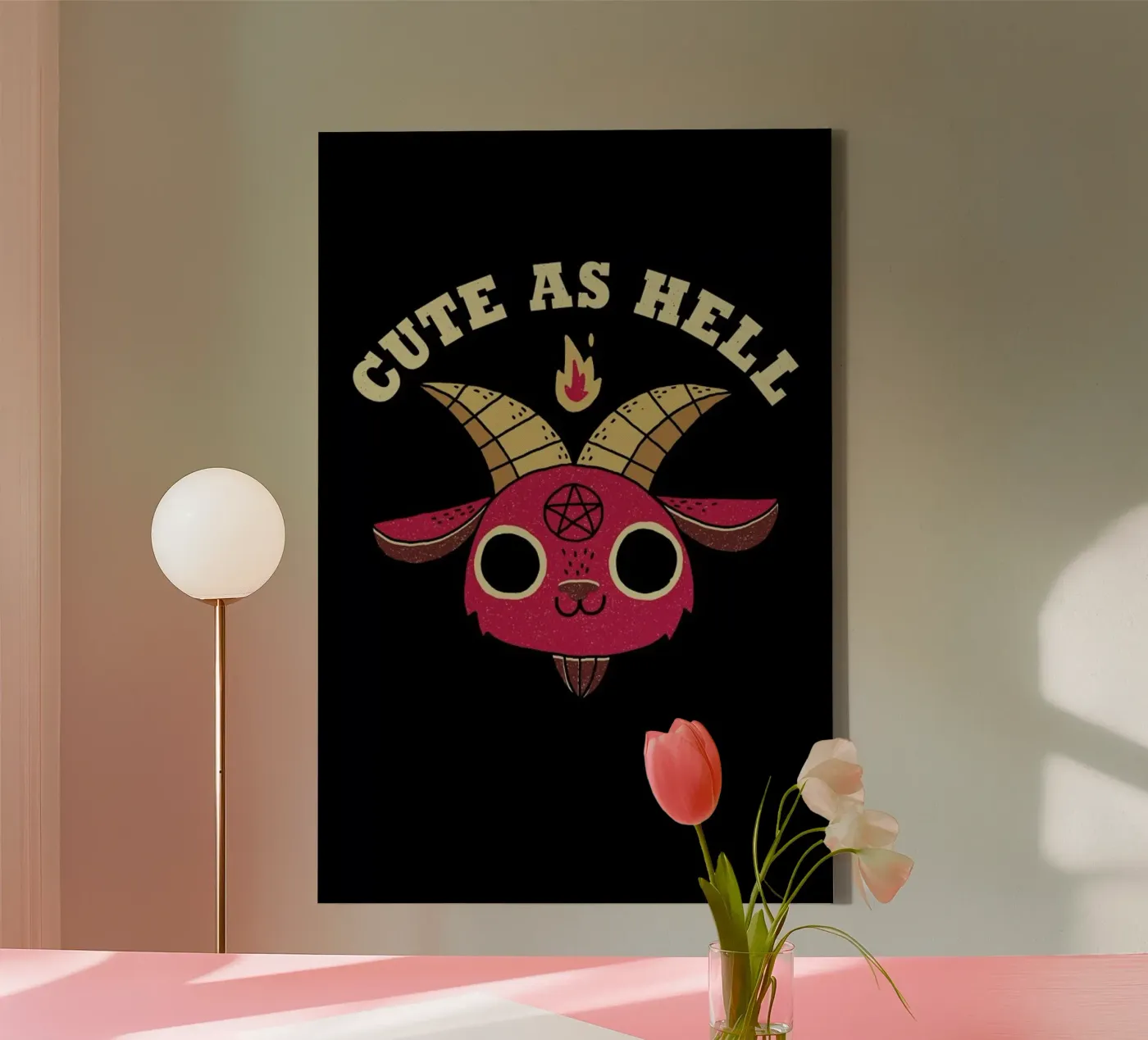 Cute As Hell canvas van DinoMike