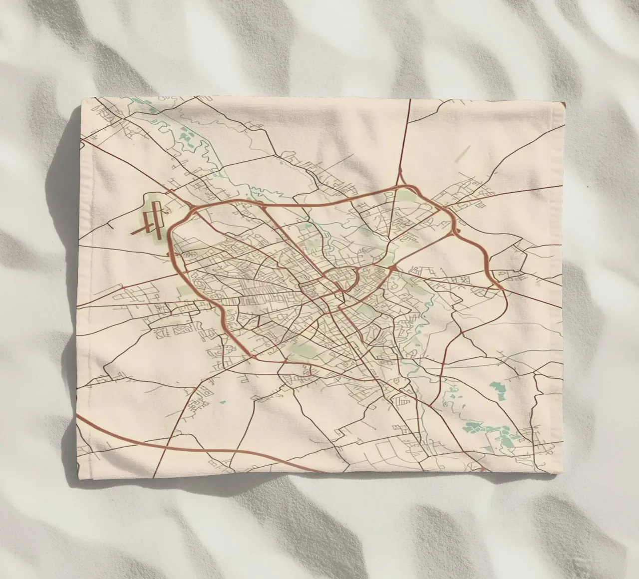 Troyes FR beach towel by Jacob W MICKELSON