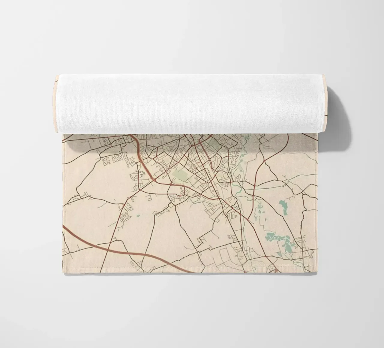 Troyes FR beach towel by Jacob W MICKELSON