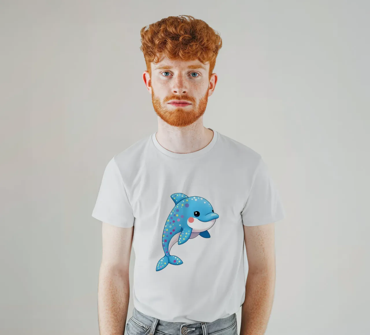 Delphin_3a t-shirt da Tierisch bunt by LK