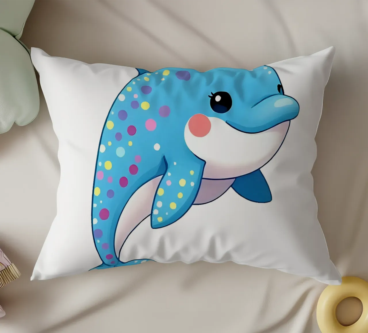 Delphin_3a cuscino da Tierisch bunt by LK