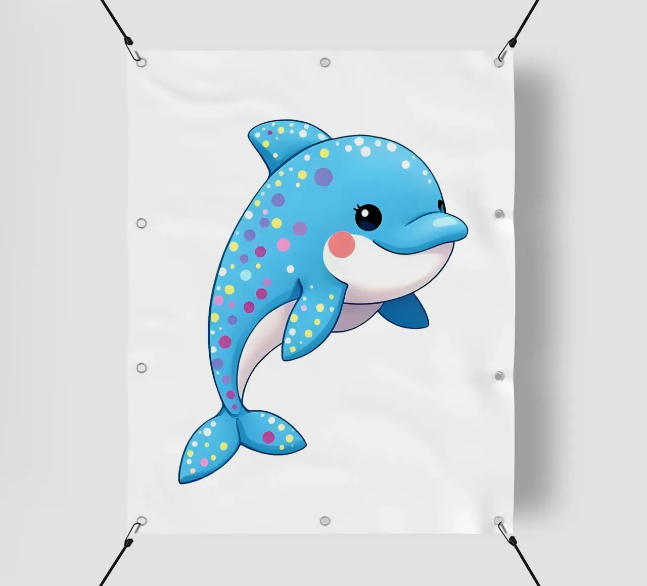 Delphin_3a telo in pvc da Tierisch bunt by LK