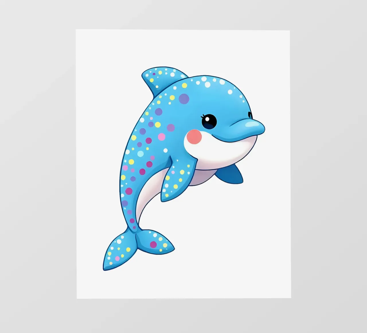 Delphin_3a telo in pvc da Tierisch bunt by LK