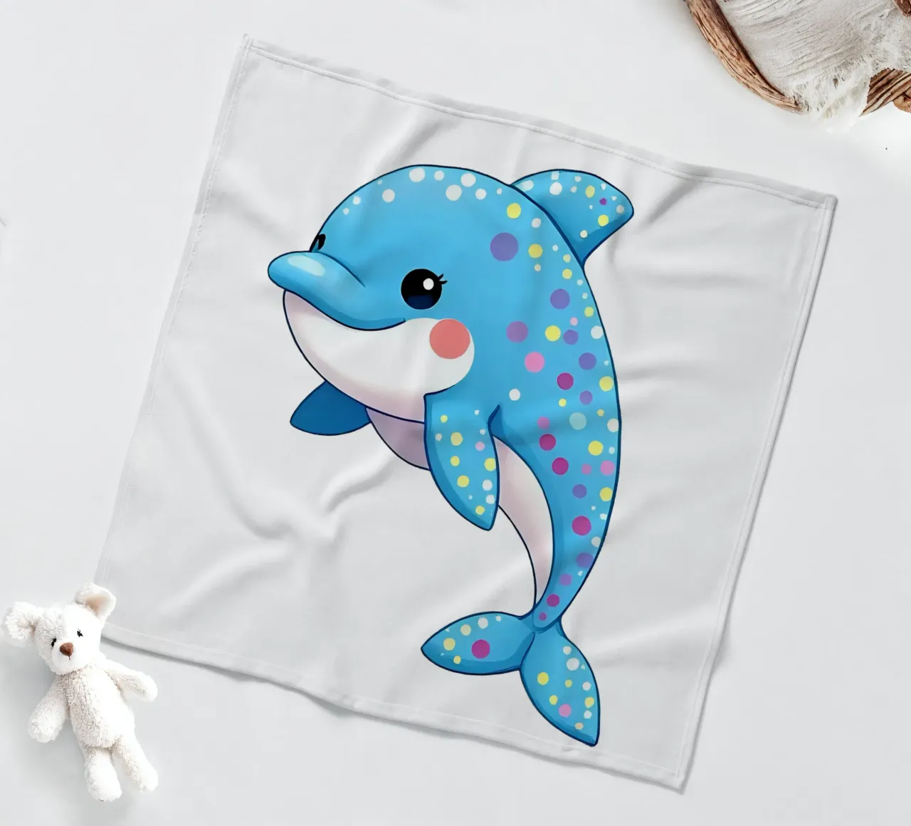 Delphin_3a coperta in pile da Tierisch bunt by LK