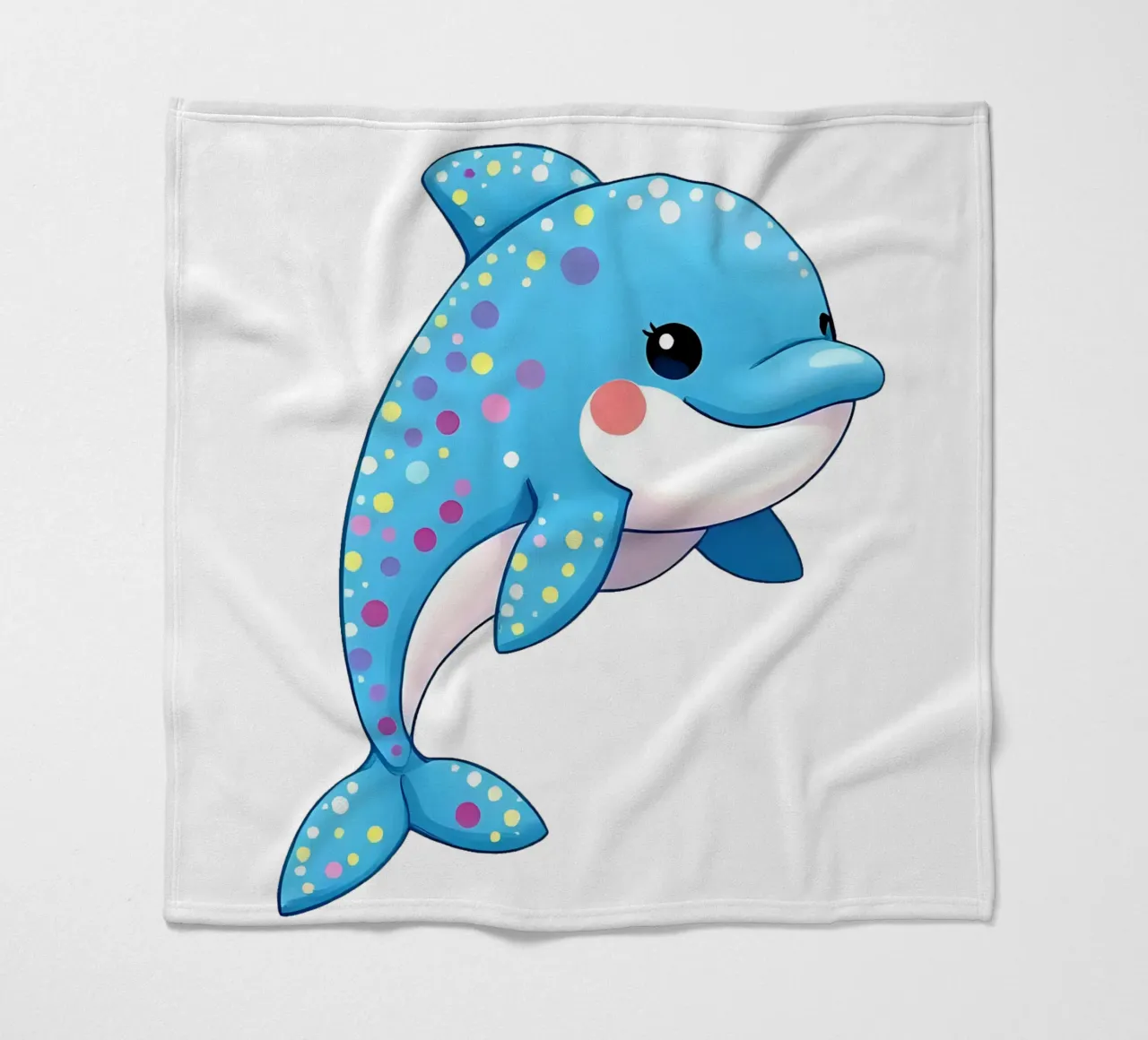 Delphin_3a coperta in pile da Tierisch bunt by LK