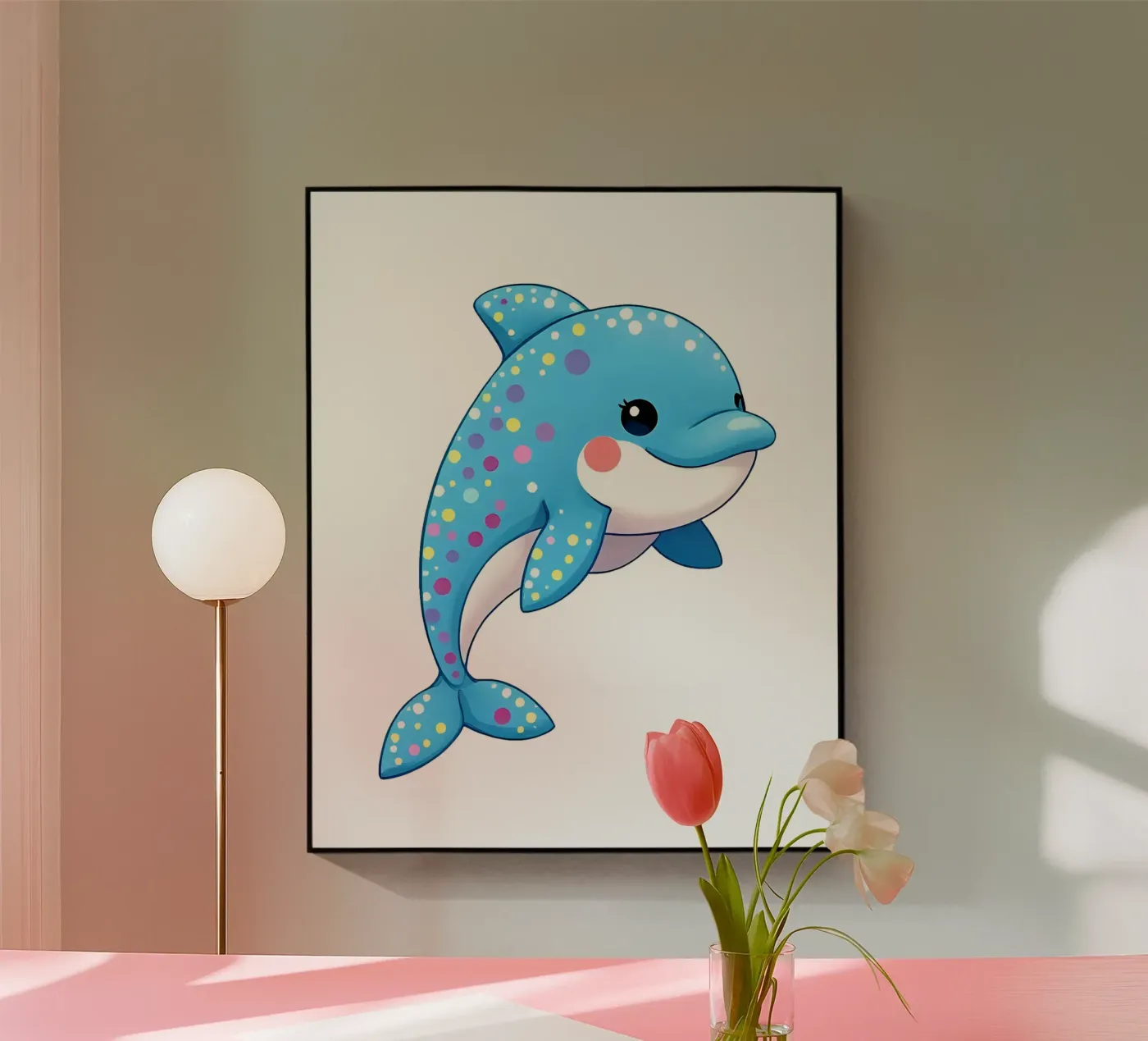 Delphin_3a plexiglass da Tierisch bunt by LK