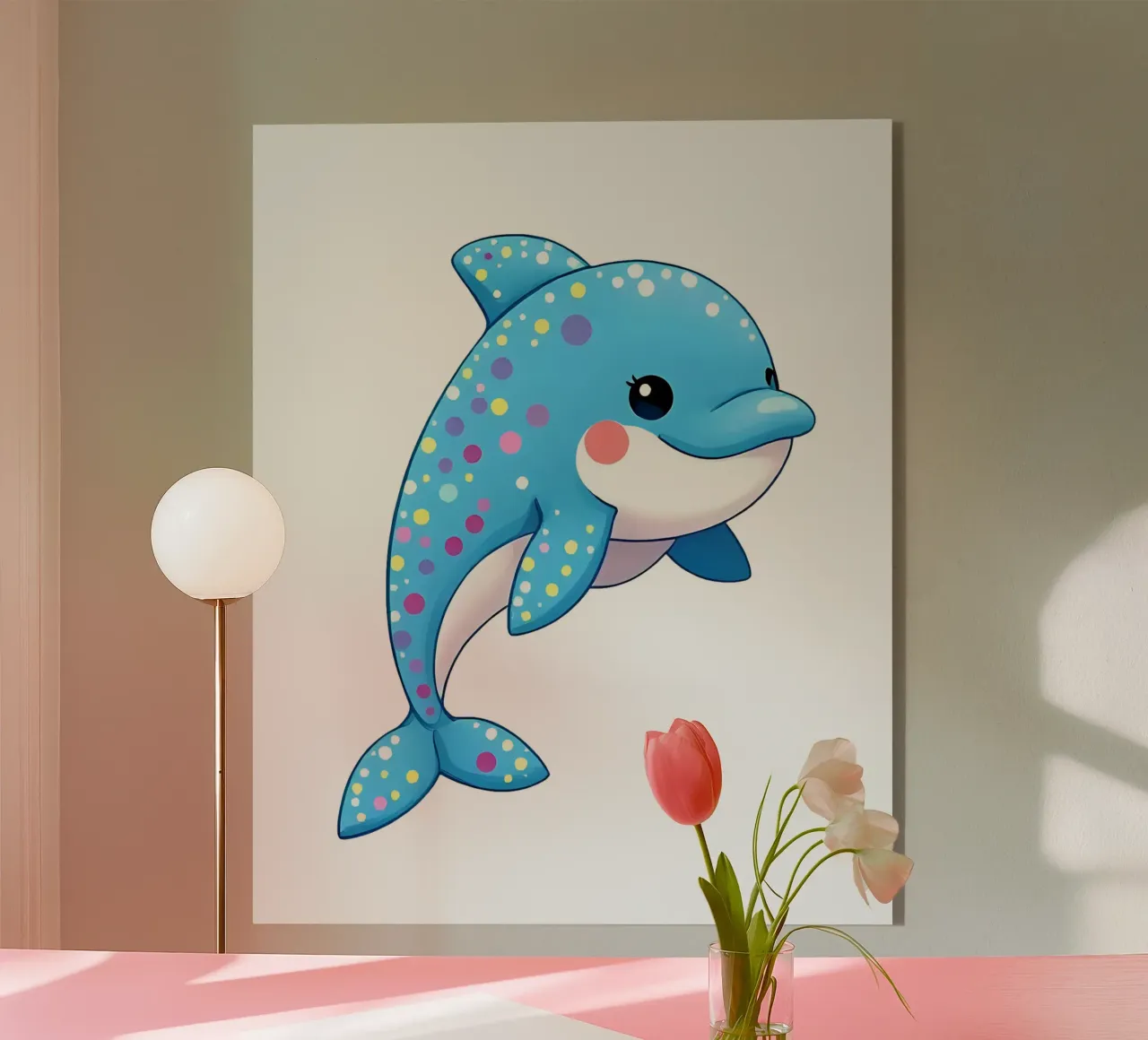 Delphin_3a plexiglass da Tierisch bunt by LK