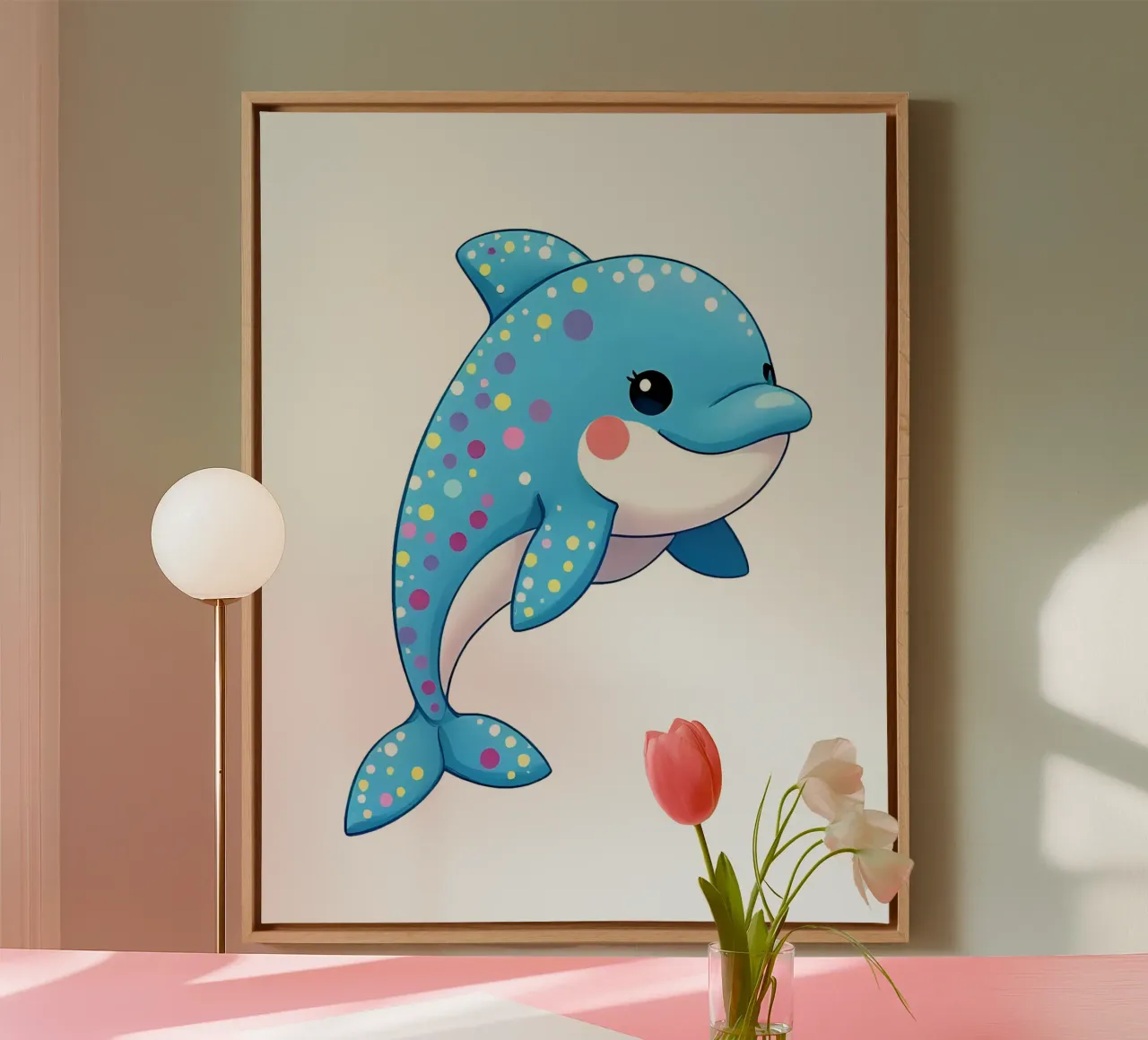 Delphin_3a tela da Tierisch bunt by LK