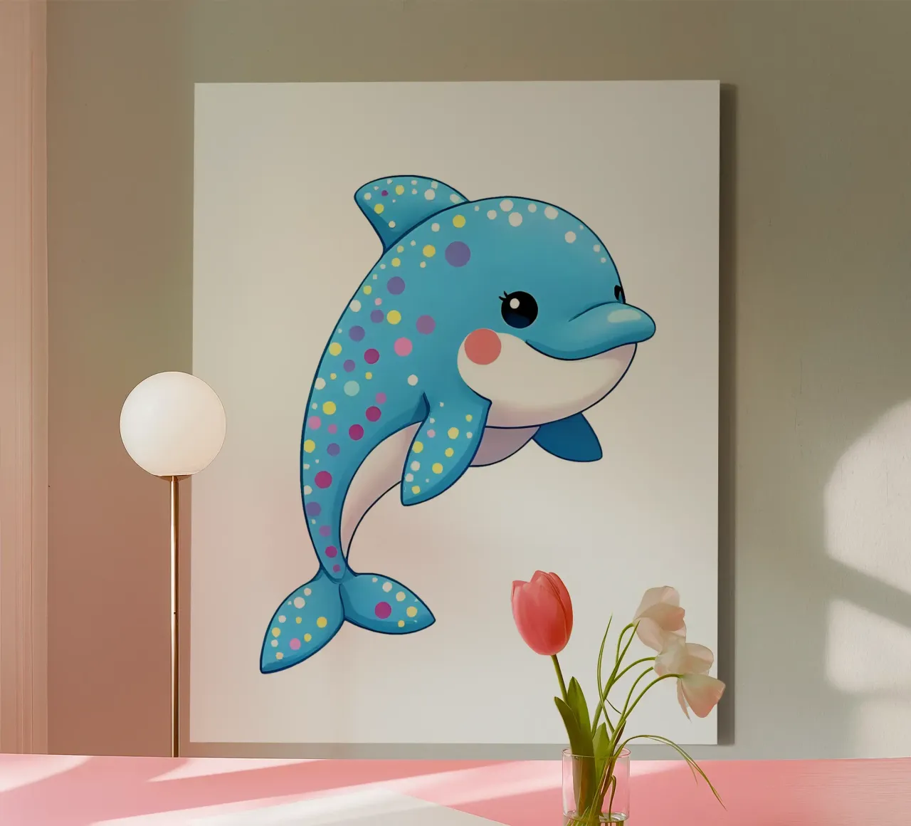 Delphin_3a tela da Tierisch bunt by LK