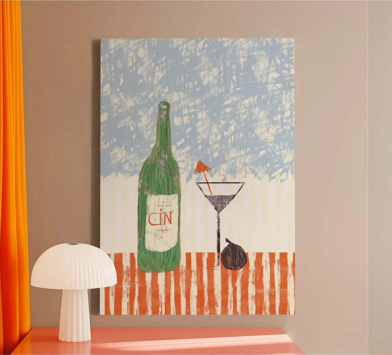 Cin canvas met Baklijst van Pictufy Sun & Spirit