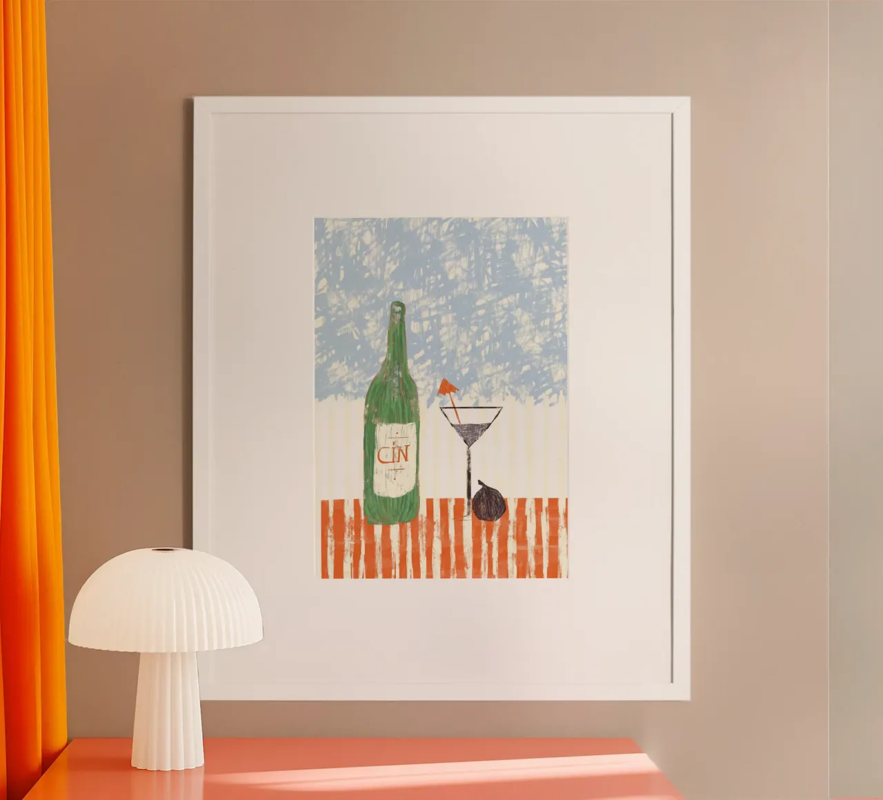 Cin poster con telaio in legno da Pictufy Sun & Spirit