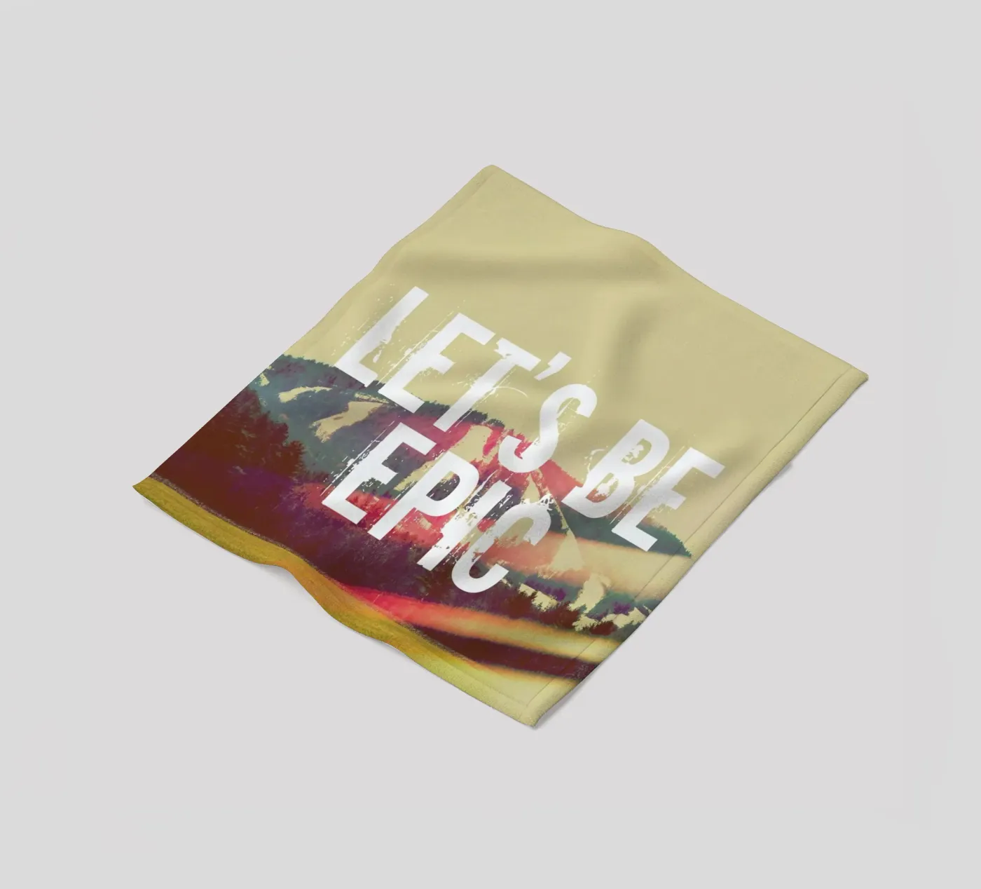 Let's Be Epic fleecedeken van Vintage Skies