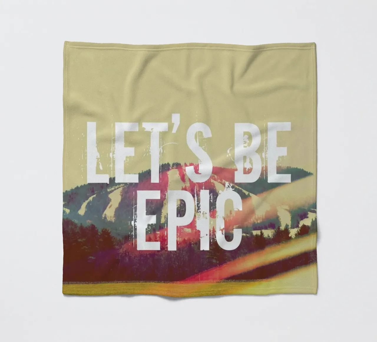 Let's Be Epic fleece blanket by Vintage Skies