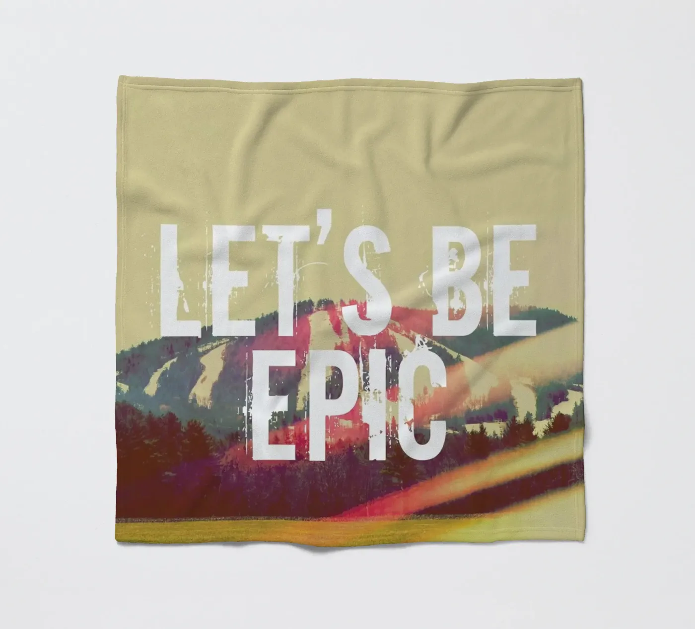 Let's Be Epic fleecedeken van Vintage Skies