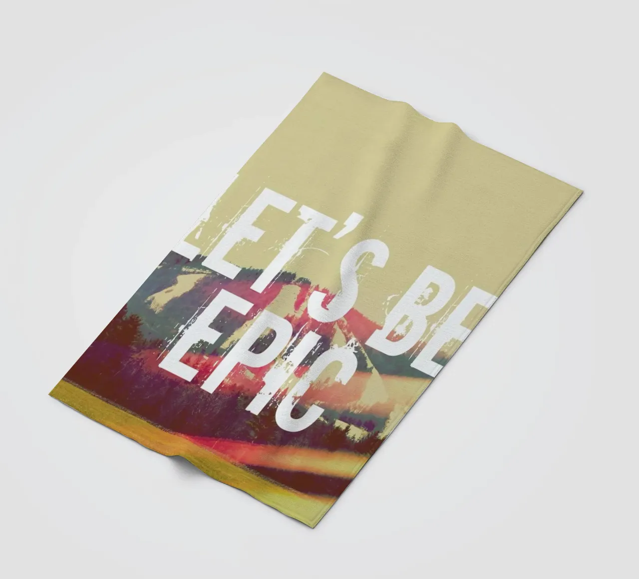 Let's Be Epic Fleecedecke von Vintage Skies