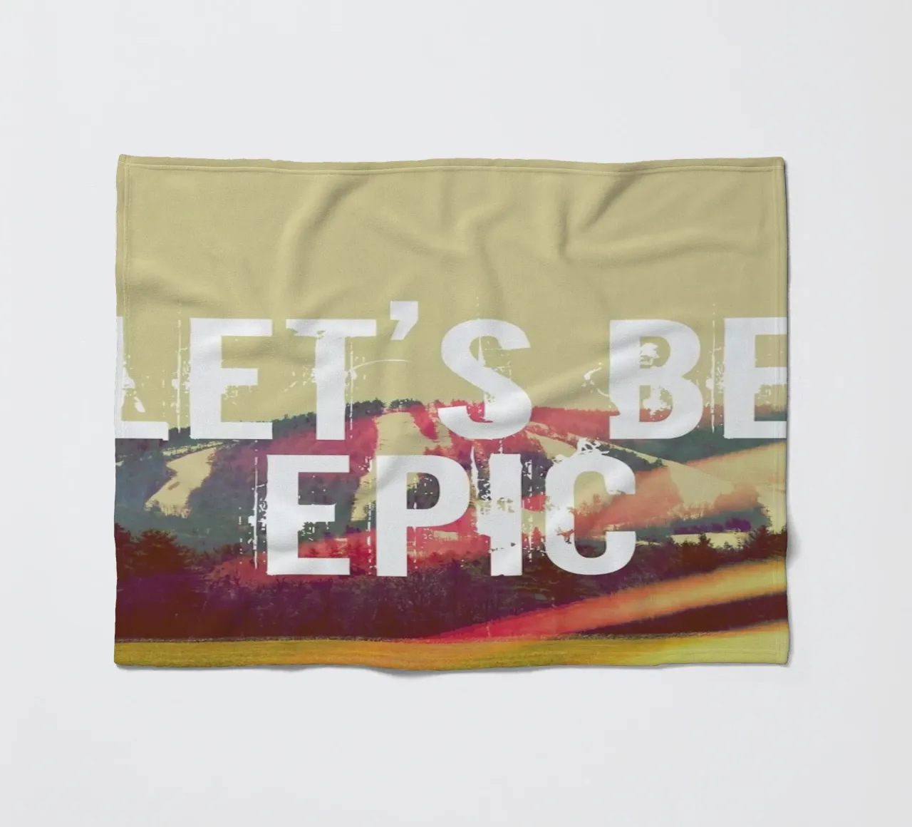 Let's Be Epic fleece blanket by Vintage Skies
