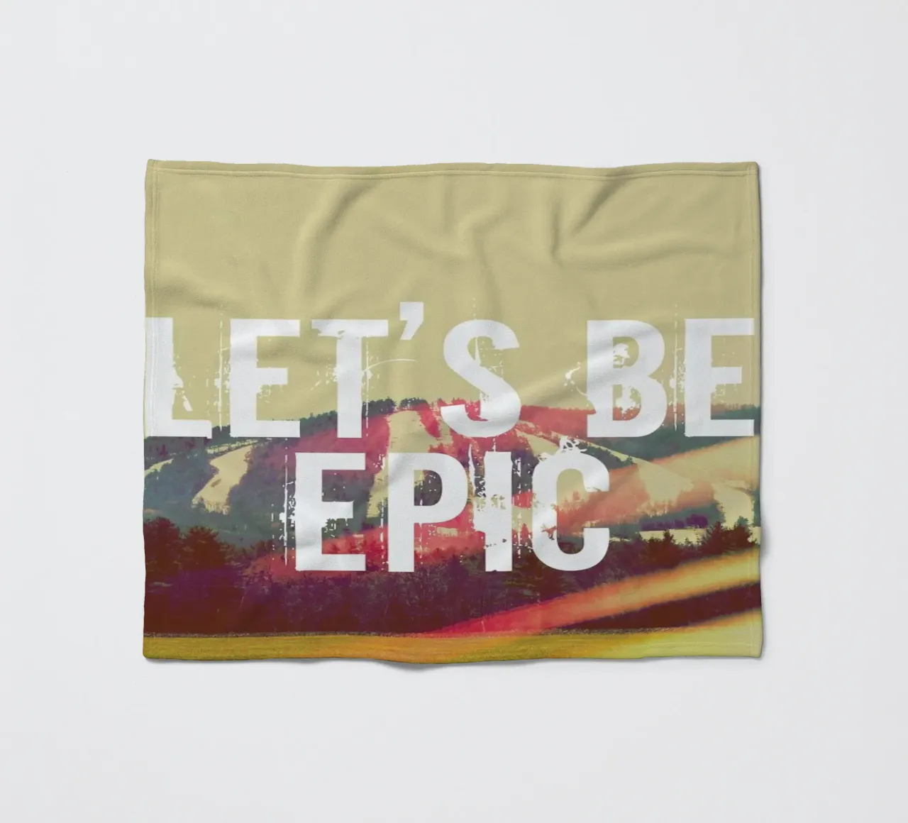 Let's Be Epic fleece blanket by Vintage Skies