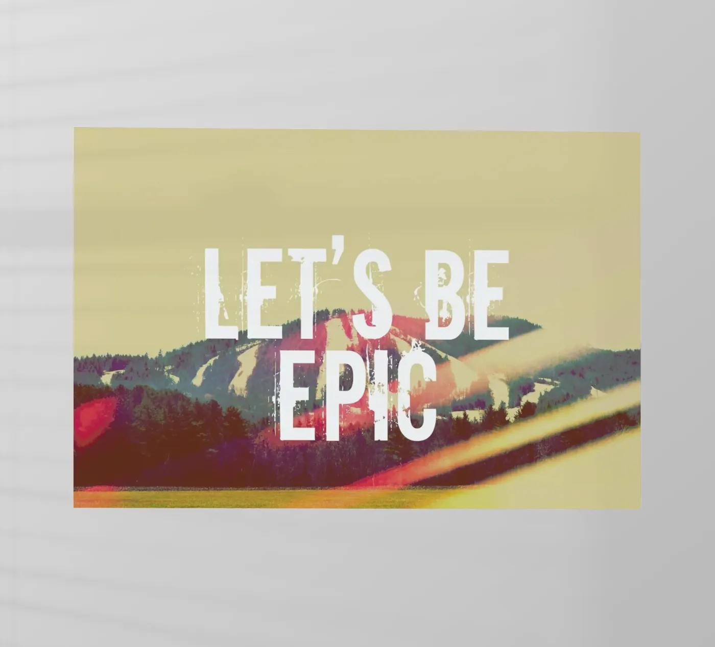 Let's Be Epic pellicola backlit da Vintage Skies