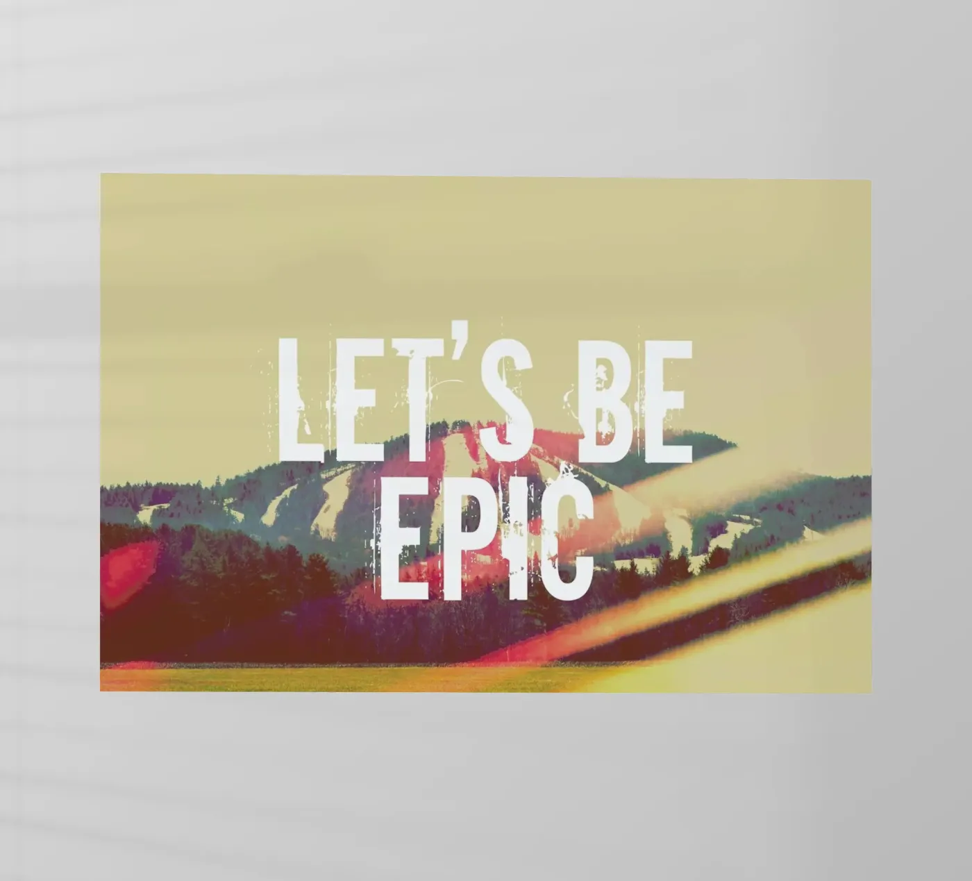 Let's Be Epic pellicola backlit da Vintage Skies