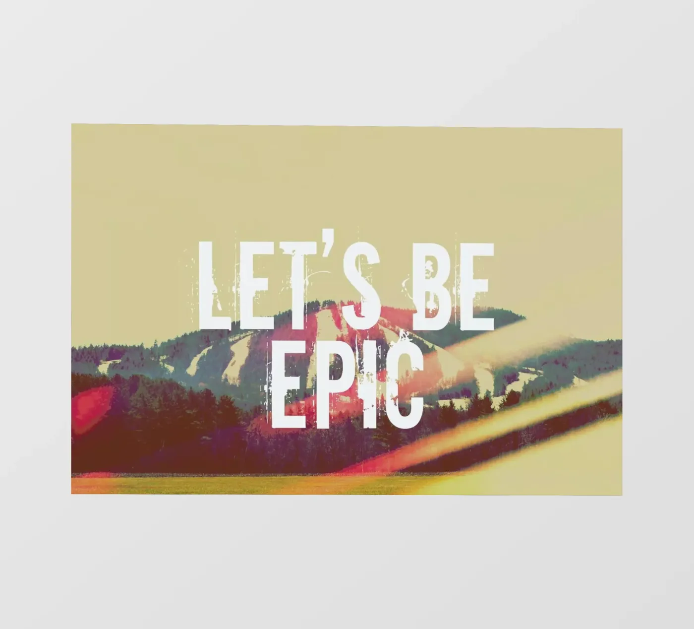Let's Be Epic pellicola backlit da Vintage Skies
