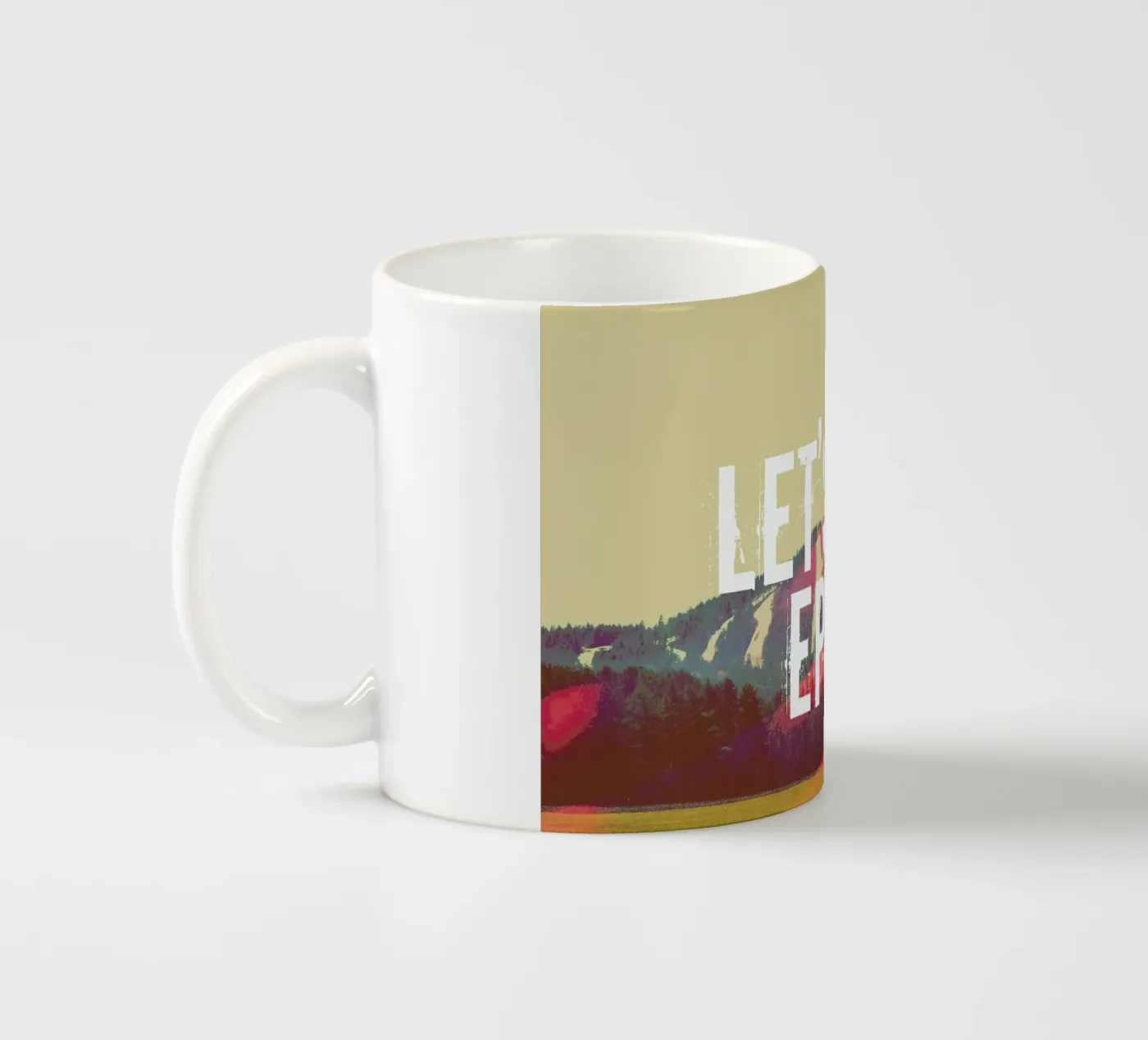 Let's Be Epic ceramic mug by Vintage Skies