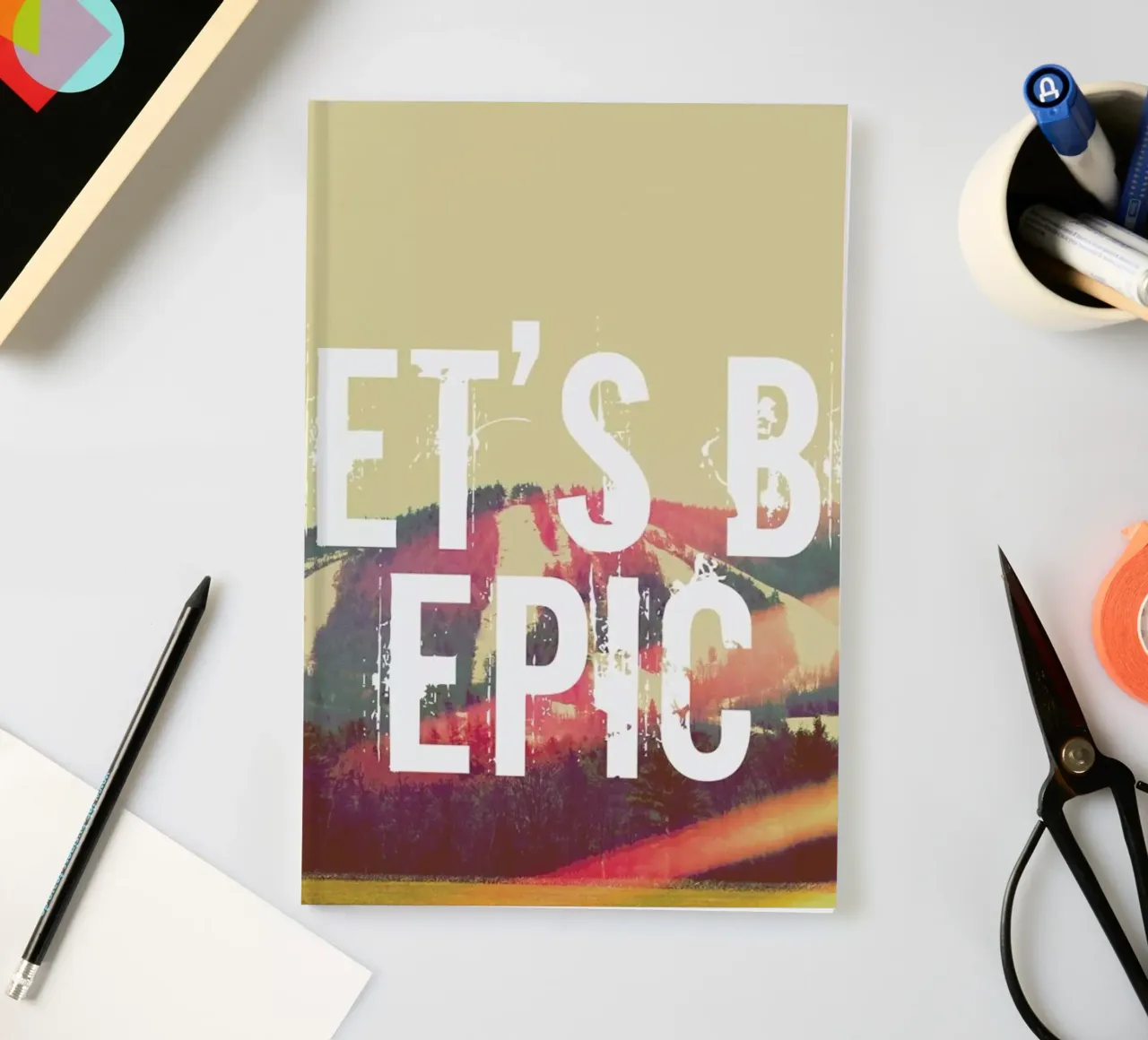 Let's Be Epic notebook by Vintage Skies