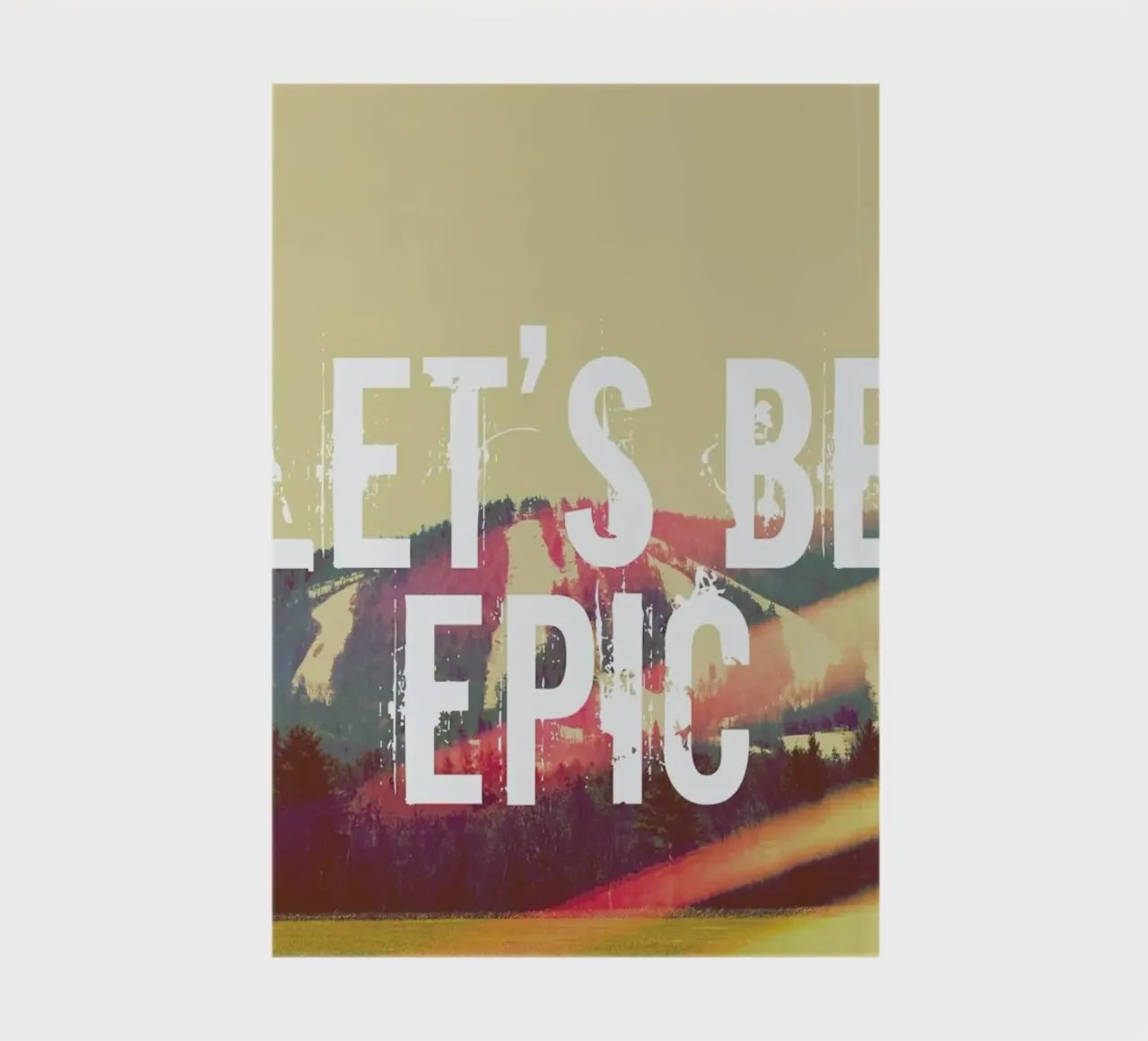 Let's Be Epic notebook by Vintage Skies