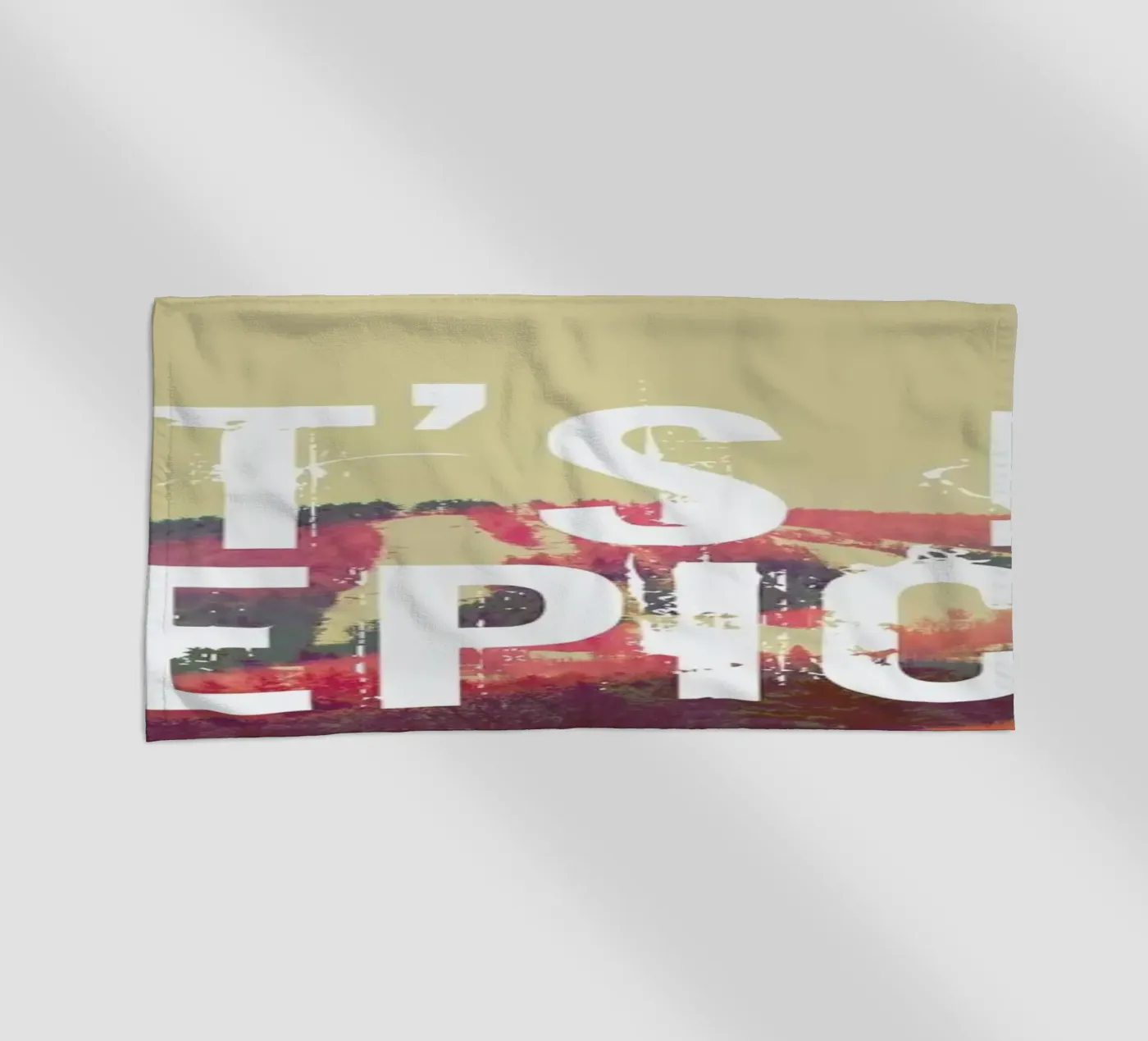 Let's Be Epic strandhanddoek van Vintage Skies