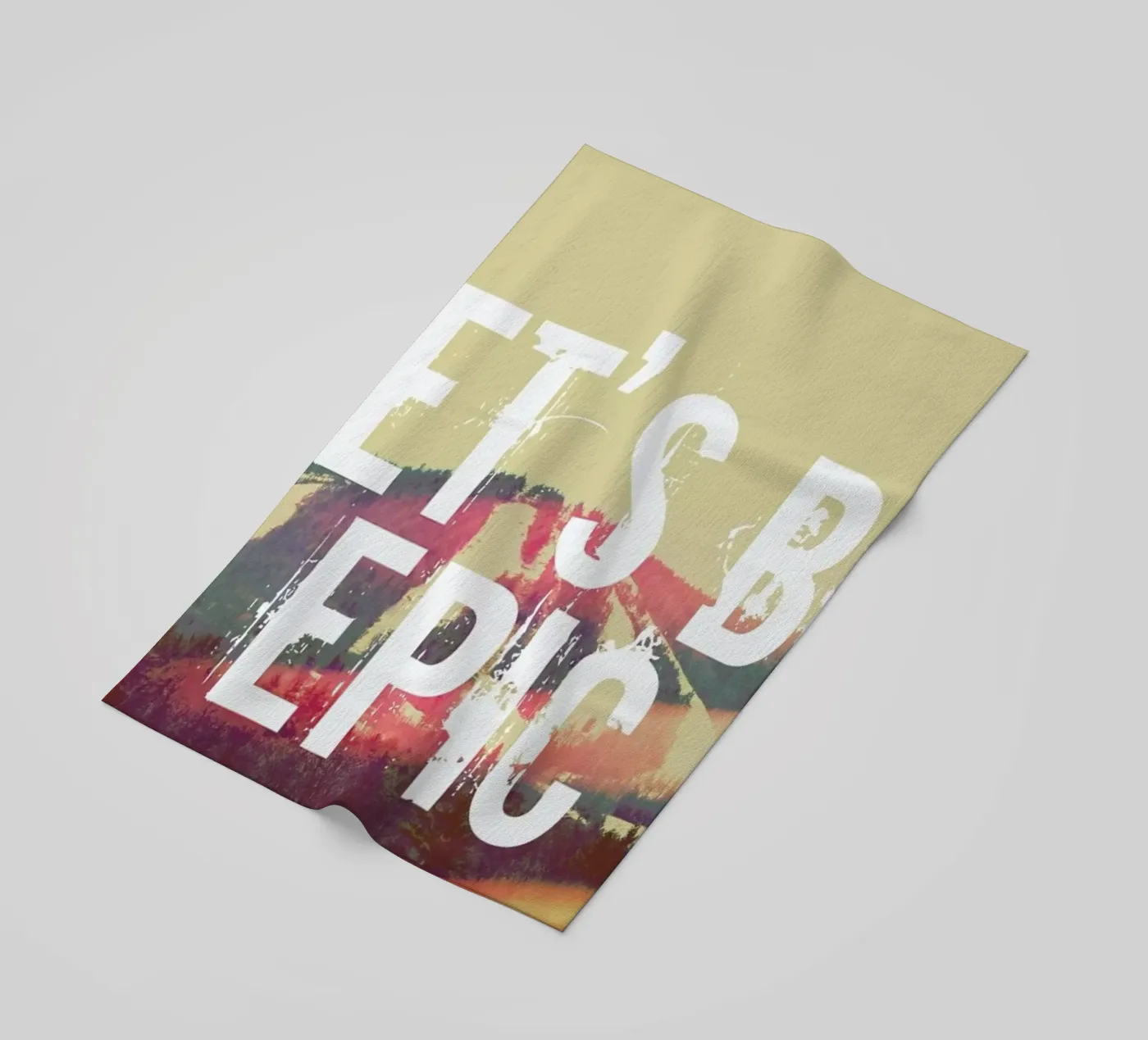 Let's Be Epic strandhanddoek van Vintage Skies