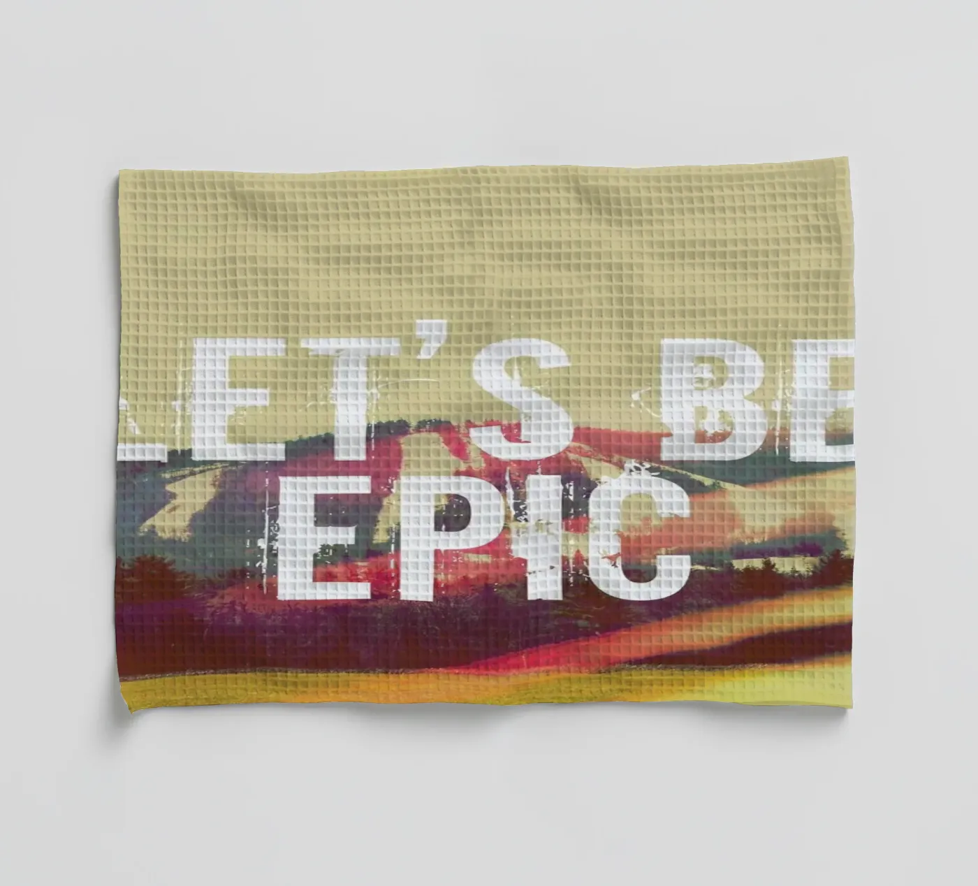 Let's Be Epic torchon de Vintage Skies
